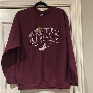 Nike Maroon Graphic Sweatshirt